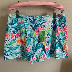 NWT Marri Skort Serene Blue Tippy Lilly Pulitzer 6